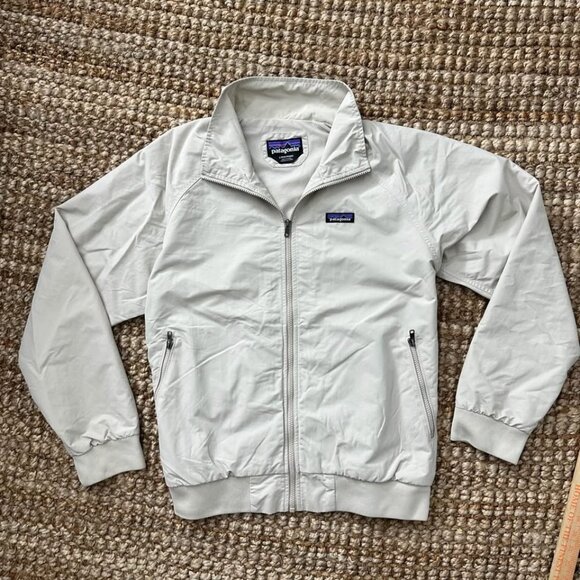 Patagonia Men's Baggies Bomber Jacket (Large) Tan Beige 28151 - Picture 8 of 10